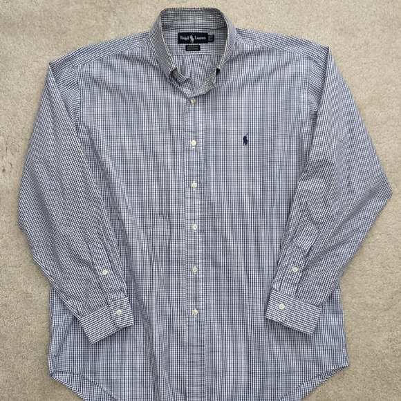 Ralph Lauren Other - Ralph Lauren blue white button down shirt